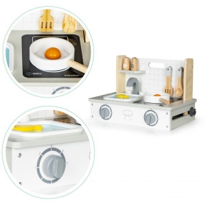 Drvena rerna sa dodacima, mini kuhinja ECOTOYS - Img 6