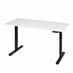 Električni radni sto 140 × 60 cm sa podesivom visinom 72–118 cm, bela radna ploča – ModernHome - Img 8