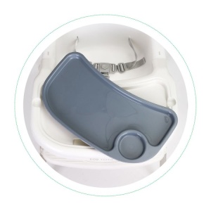 HRANILICA ZA BEBE 2U1 SA POSTOLJEM I POJASEVIMA WHITE ECOTOYS - Img 8