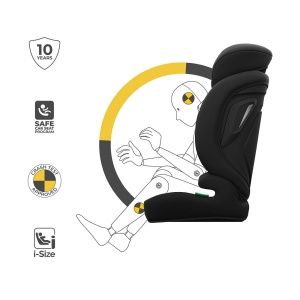 KINDERKRAFT AUTO SEDIŠTE COMFORT UP 2 PLUS i-Size black - Img 5