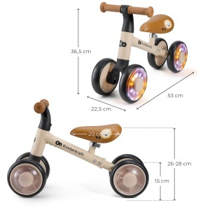 KINDERKRAFT BICIKL GURALICA CUTIE FLASH BEIGE - Img 6