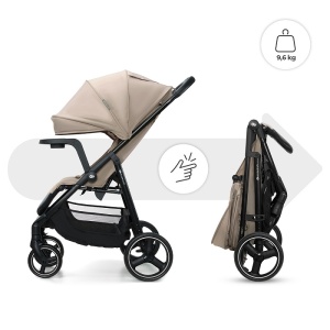 KINDERKRAFT KOLICA ZA BEBE SA TACNOM TRIG 3 BEIGE - Img 5