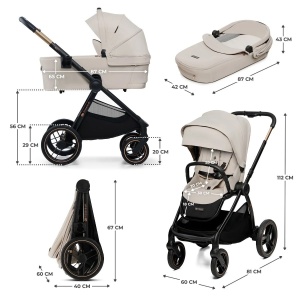 KINDERKRAFT KOLICA ZA BEBE SET 2U1 NEA 2 SOFT BEIGE - Img 2