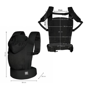KINDERKRAFT NOSILJKA ZA BEBU CARRYBEE BLACK - Img 8