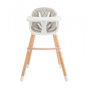 KINDERKRAFT STOLICA ZA HRANJENJE 2U1 SIENNA GREY - Img 3
