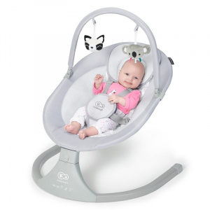 KINDERKRAFT STOLICA ZA LJULJANJE LULI GREY - Img 5