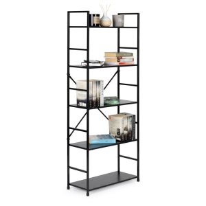 LOFT regal sa 5 polica – Black ModernHome