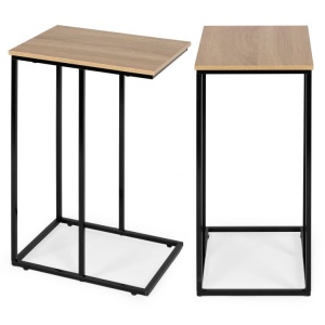 Pomoćni bočni stočić za laptop sa metalnim okvirom, ModernHome - Img 1