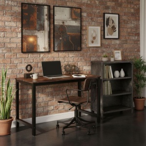 Radni sto za računar 120 × 60 cm, starinski orah – ModernHome - Img 2