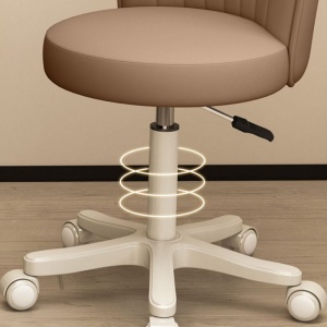 ROTIRAJUĆA STOLICA SA NASLONOM, PODESIVA, ZA SALON - ORDINACIJU MODERNO 08 - Img 3