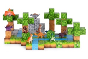 Set magnetnih kocki za decu – 142 dela, kocke i dinosaurisi - Img 6
