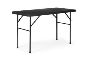 Sklopivi set 120 cm Sto sa 2 Klupe banquet – BLACK - Img 2