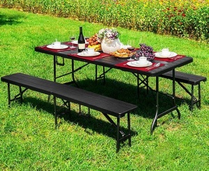 Sklopivi sto za proslave 180 cm Brown ModernHome - Img 2