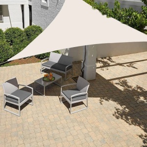 Trostrano suncobran jedro 3×3×3 m, vodootporno, bež - MultiGarden - Img 5
