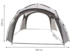 BAŠTENSKI ŠATOR ZA PIKNIK +TORBA GREY - Img 4