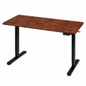 Električni radni sto 140 × 60 cm sa podesivom visinom 72–118 cm, rustični hrast – ModernHome - Img 7