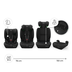KINDERKRAFT AUTO SEDIŠTE COMFORT UP 2 PLUS i-Size black - Img 2