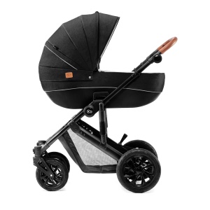 KINDERKRAFT KOLICA ZA BEBE 3U1 PRIME MINK PRO BLACK - Img 2