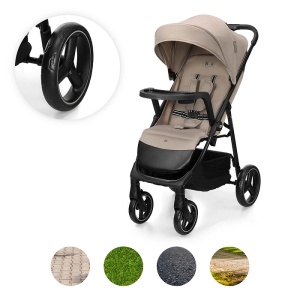 KINDERKRAFT KOLICA ZA BEBE SA TACNOM TRIG 3 BEIGE - Img 2