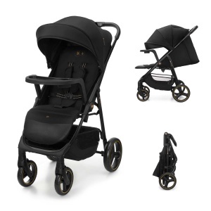 KINDERKRAFT KOLICA ZA BEBE SA TACNOM TRIG 3 BLACK