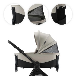 KINDERKRAFT KOLICA ZA BEBE SET 3U1 VESTO 2 BEIGE - Img 4