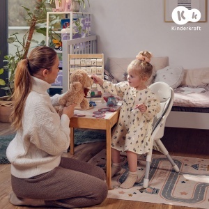 KINDERKRAFT STOLICA ZA HRANJENJE 2U1 DINNLY BIEGE - Img 6