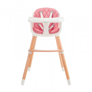 KINDERKRAFT STOLICA ZA HRANJENJE 2U1 SIENNA PINK - Img 2