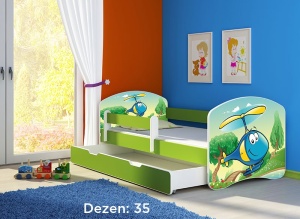 Krevet za decu Green sa fiokom 160x80 acma 2 35