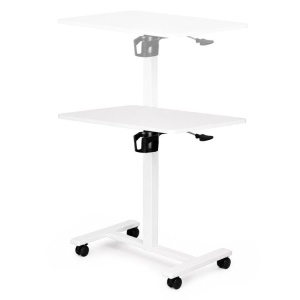 Mobilni podesivi sto za laptop, 70 × 48 cm, bele boje, visina 71,5–112 cm – ModernHome - Img 7