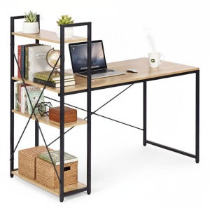 Radni sto 120x60 cm sa policama Light Style ModernHome - Img 3
