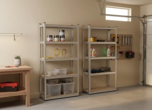 Set od dve police sa 5 nivoa, 90 × 30 × 180 cm - Img 3