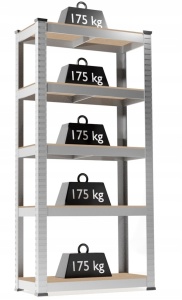 Set od dve police sa 5 nivoa, 90 × 30 × 180 cm - Img 6