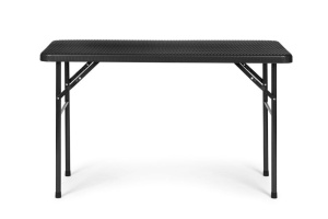 Sklopivi set 120 cm Sto sa 2 Klupe banquet – BLACK - Img 3
