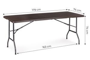 Sklopivi sto za proslave 180 cm Brown ModernHome - Img 9