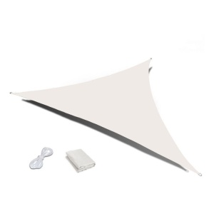 Trostrano suncobran jedro 3×3×3 m, vodootporno, bež - MultiGarden - Img 2