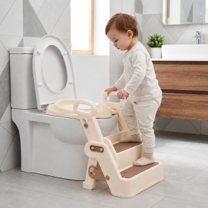 Dečiji adapter za WC šolju sa stepenikom i rukohvatima HA-P33-2 – ECOTOYS