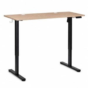 Električni radni sto 140 × 60 cm sa podesivom visinom 72–118 cm, svetli hrast – ModernHome - Img 6