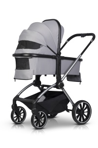 EUROCART EASY GO GIRO 2U1 KOLICA ZA BEBE CLOUDY GREY - Img 3