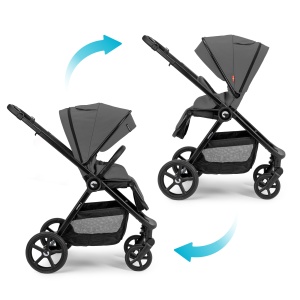 Kidnort Alskar kolica za bebe set 2u1 grey - Img 3