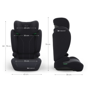 KINDERKRAFT AUTOSEDISTE I-SPARK 2 PLUS I SIZE BLACK - Img 10