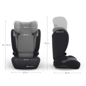 KINDERKRAFT AUTOSEDISTE I-SPARK 2 PLUS I SIZE GREY - Img 10