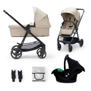 KINDERKRAFT KOLICA ZA BEBE NEWLY SET 3U1 SAND BEIGE - Img 1