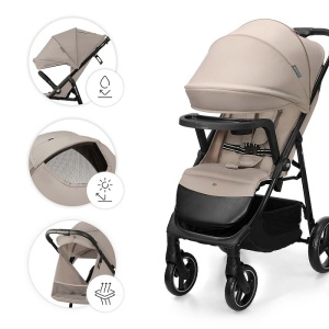 KINDERKRAFT KOLICA ZA BEBE SA TACNOM TRIG 3 BEIGE - Img 9