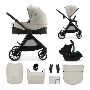 KINDERKRAFT KOLICA ZA BEBE SET 3U1 VESTO 2 BEIGE - Img 1