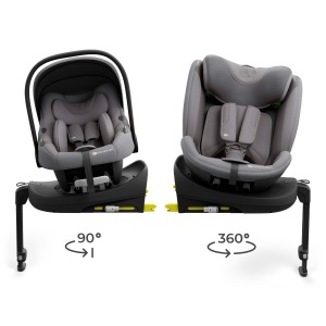 KINDERKRAFT SET AUTO SEDIŠTA I-LITE I-FIX ENDURA SAFE SA ISOFIX BAZOM GREY - Img 2