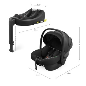KINDERKRAFT SET AUTO SEDIŠTA I-LITE I-FIX ENDURA SAFE SA ISOFIX BAZOM BLACK - Img 10