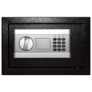 Kućni sef sa elektronskom bravom, otključavanje ključem ili šifrom, 31 × 20 × 20 cm - Img 5