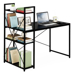 Radni sto 120x60 cm sa policama Black ModernHome
