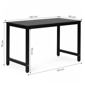 Radni sto za računar 120 × 60 cm – Black ModernHome - Img 10