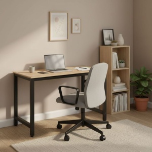 Radni sto za računar 120 × 60 cm – Light Oak ModernHome - Img 3